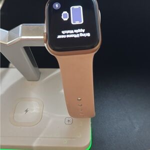 Apple Smartwatch with Pink Band